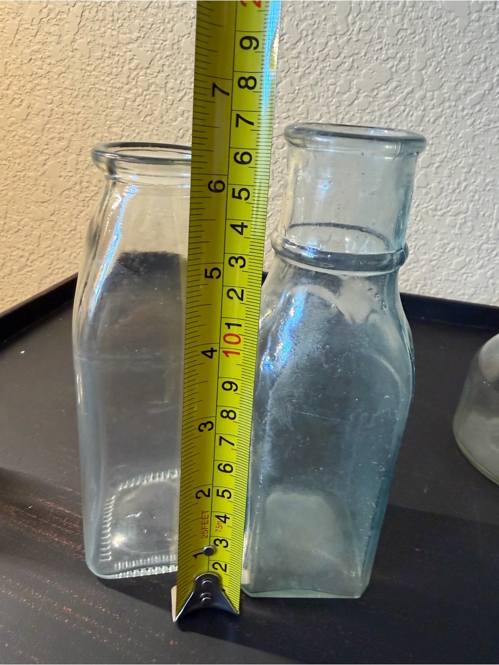 Vintage Clear & Aqua Glass Apothecary Bottles - Home Dining Display - Picture 11 of 16
